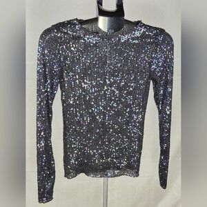 Intimately Free People Gold Rush Sequin Holiday‎ Glam Top, Small